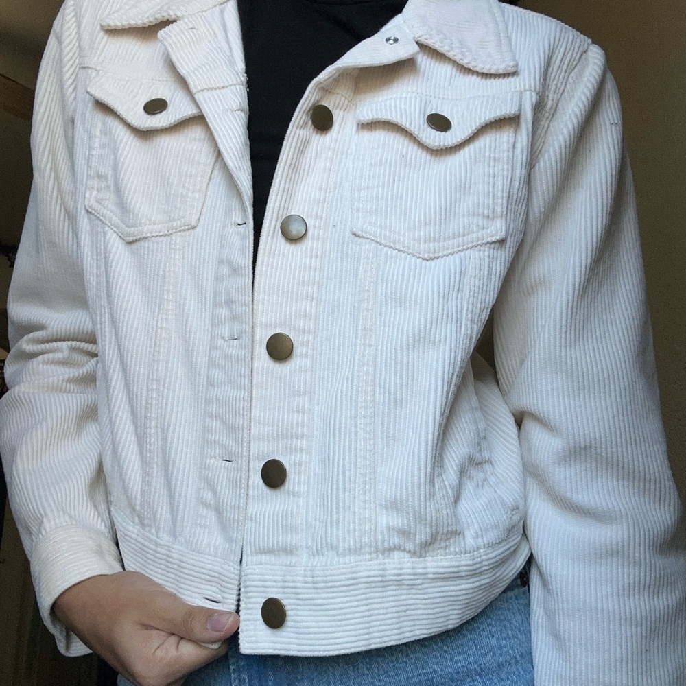 Corduroy white jacket